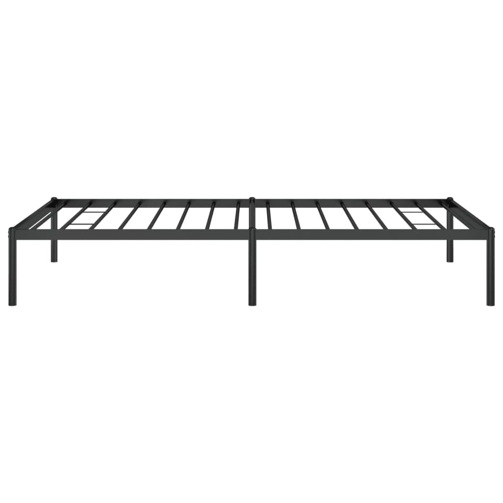 vidaXL Metallinen sängynrunko musta 100x190 cm hinta ja tiedot | Sängyt | hobbyhall.fi