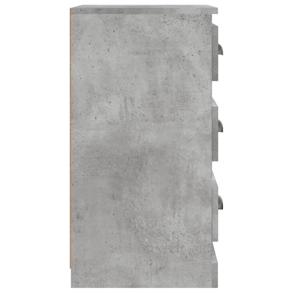 vidaXL Senkki betoninharmaa 36x35,5x67,5 cm tekninen puu hinta ja tiedot | Olohuoneen kaapit ja lipastot | hobbyhall.fi