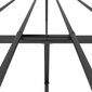 vidaXL Metallinen sängynrunko päädyillä musta 140x190 cm hinta ja tiedot | Sängyt | hobbyhall.fi