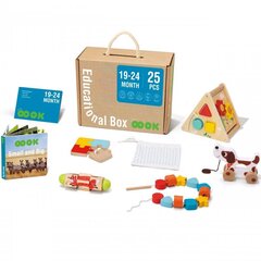 Opettava lelusetti taaperolle Tooky Toy Learning Box, 25 osaa hinta ja tiedot | Vauvan lelut | hobbyhall.fi
