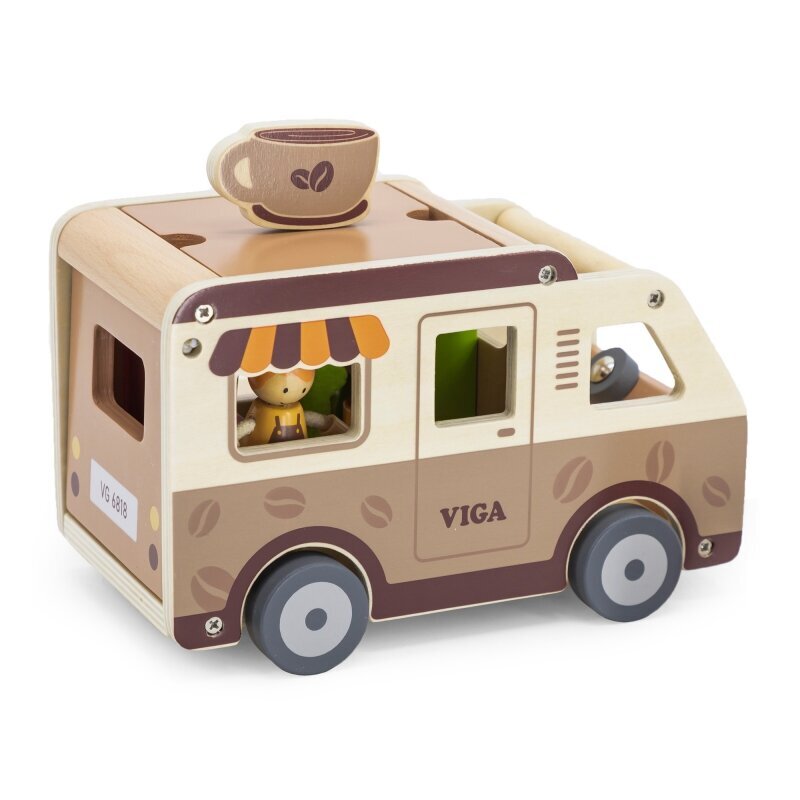 viga wooden car cafe hinta ja tiedot | Poikien lelut | hobbyhall.fi