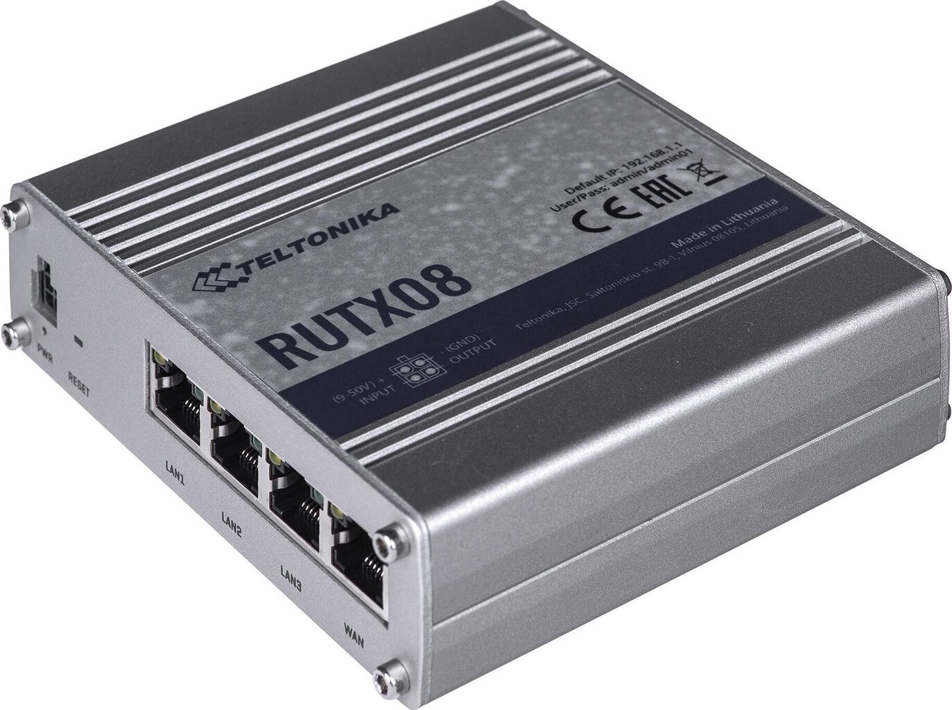 Teltonika Industrial Router RUTX08 Ei Wi-Fi-yhteyttä, 10 hinta ja tiedot | Reitittimet ja modeemit | hobbyhall.fi