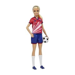 Nukke jalkapalloilija Barbie HCN17 hinta ja tiedot | Tyttöjen lelut | hobbyhall.fi