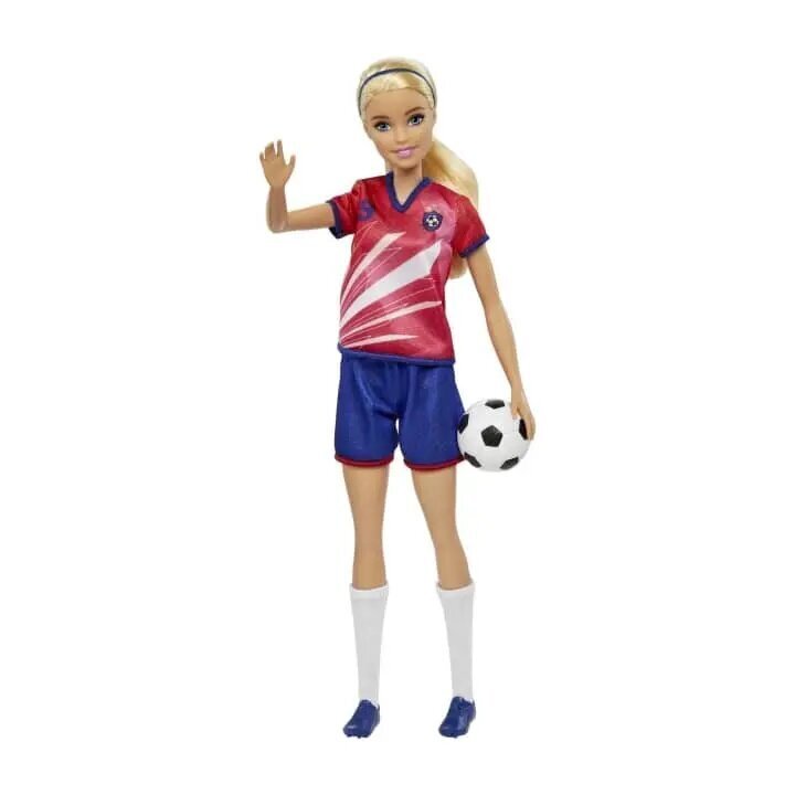 Nukke jalkapalloilija Barbie HCN17 hinta ja tiedot | Tyttöjen lelut | hobbyhall.fi