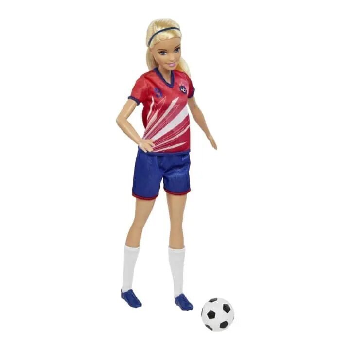 Nukke jalkapalloilija Barbie HCN17 hinta ja tiedot | Tyttöjen lelut | hobbyhall.fi