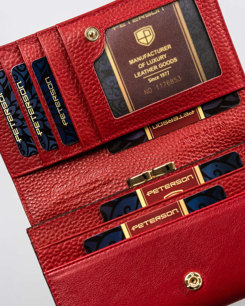 Naisten lompakko Peterson M46, punainen hinta ja tiedot | Naisten lompakot | hobbyhall.fi