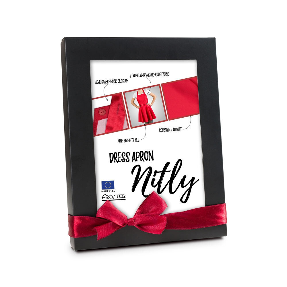 Nitly Red, Mekko esiliina hinta ja tiedot | Hauskat esiliinat | hobbyhall.fi