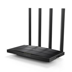 Langaton TP-LINK AC1200 Gigabit Router Archer C6U 802.11ac, 300+867 Mbit hinta ja tiedot | Reitittimet ja modeemit | hobbyhall.fi