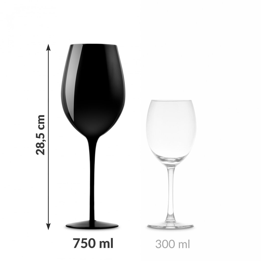 Viinitarjotin lasien kanssa diVinto Black hinta ja tiedot | Hauskat mukit | hobbyhall.fi