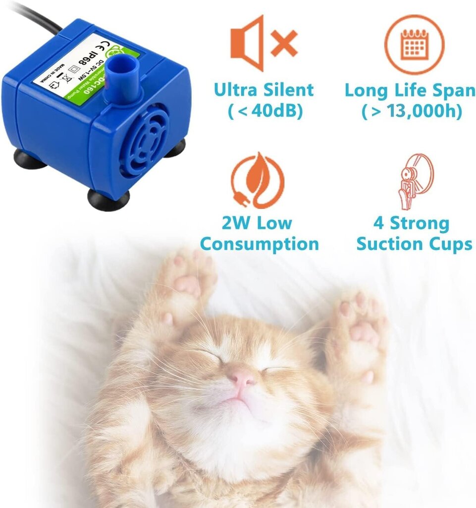 Automaattinen kissan/testin suihkulähde + maton hinta ja tiedot | Ruokakupit ja ruokintatarvikkeet | hobbyhall.fi