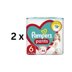 Vaipat Pampers Pants Jumbo Pack koko 6, 44 kpl x 2 hinta ja tiedot | Vaipat | hobbyhall.fi