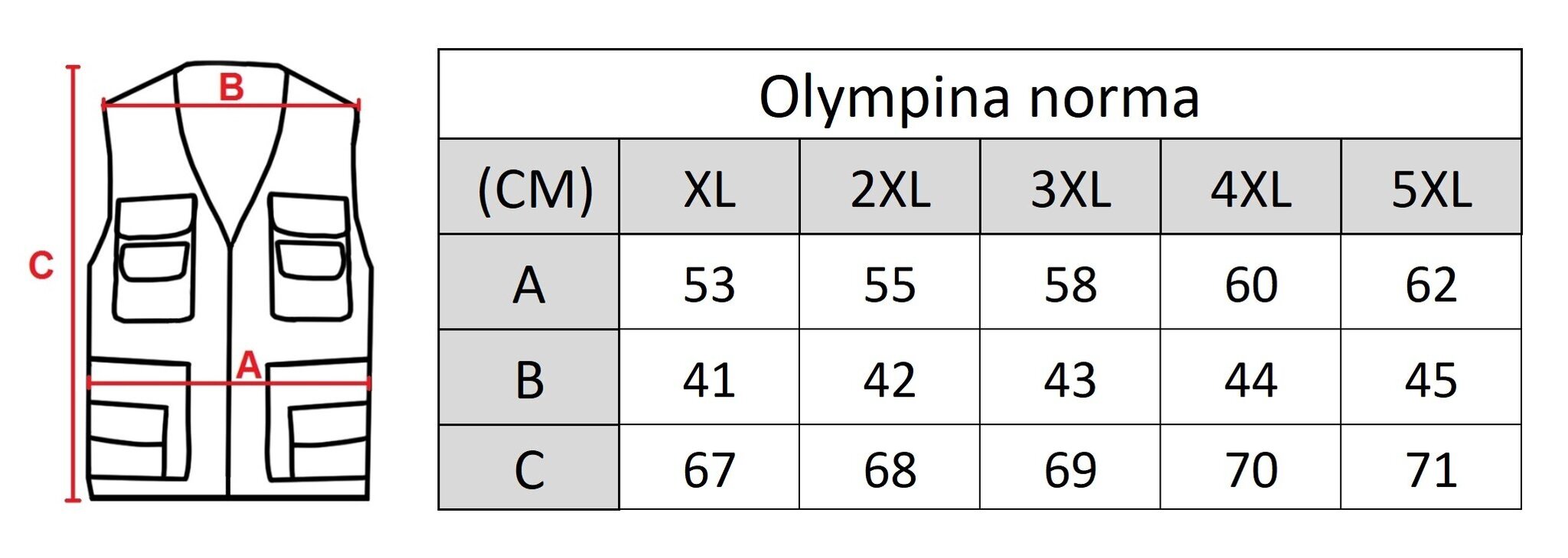 Miesten liivi Olympina 2302-GM, harmaa hinta ja tiedot | Miesten liivit | hobbyhall.fi