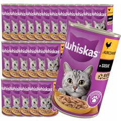 Whiskas aikuisille kissoille, kanaa, 25x400 g hinta ja tiedot | Kissanruoka | hobbyhall.fi