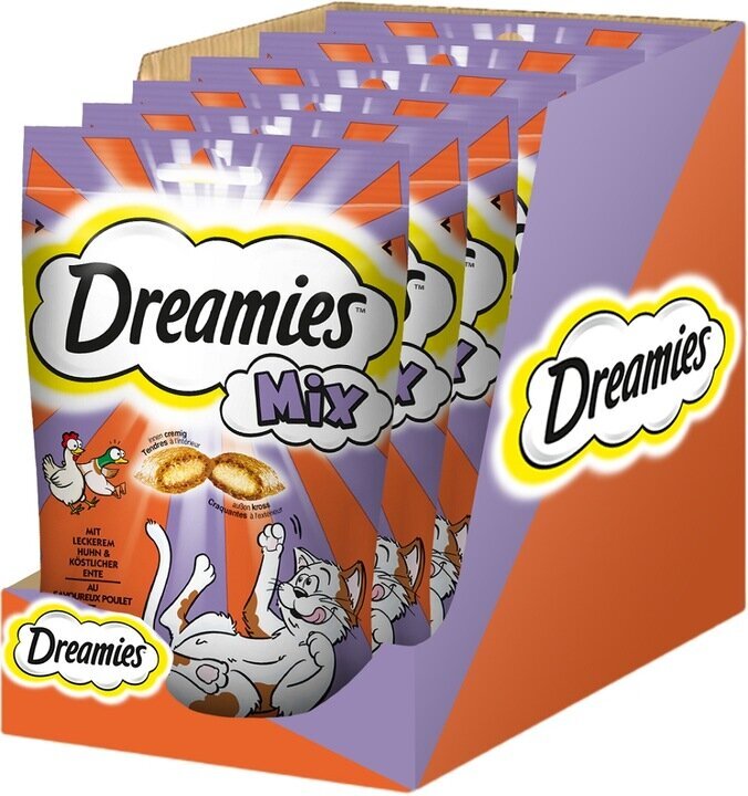 Dreamies Mix kissoille ankkaa ja kanaa, 6x60 g hinta ja tiedot | Kissan herkut | hobbyhall.fi