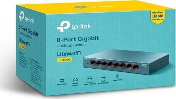 TP-Link LS108G hinta ja tiedot | Verkkokytkimet | hobbyhall.fi