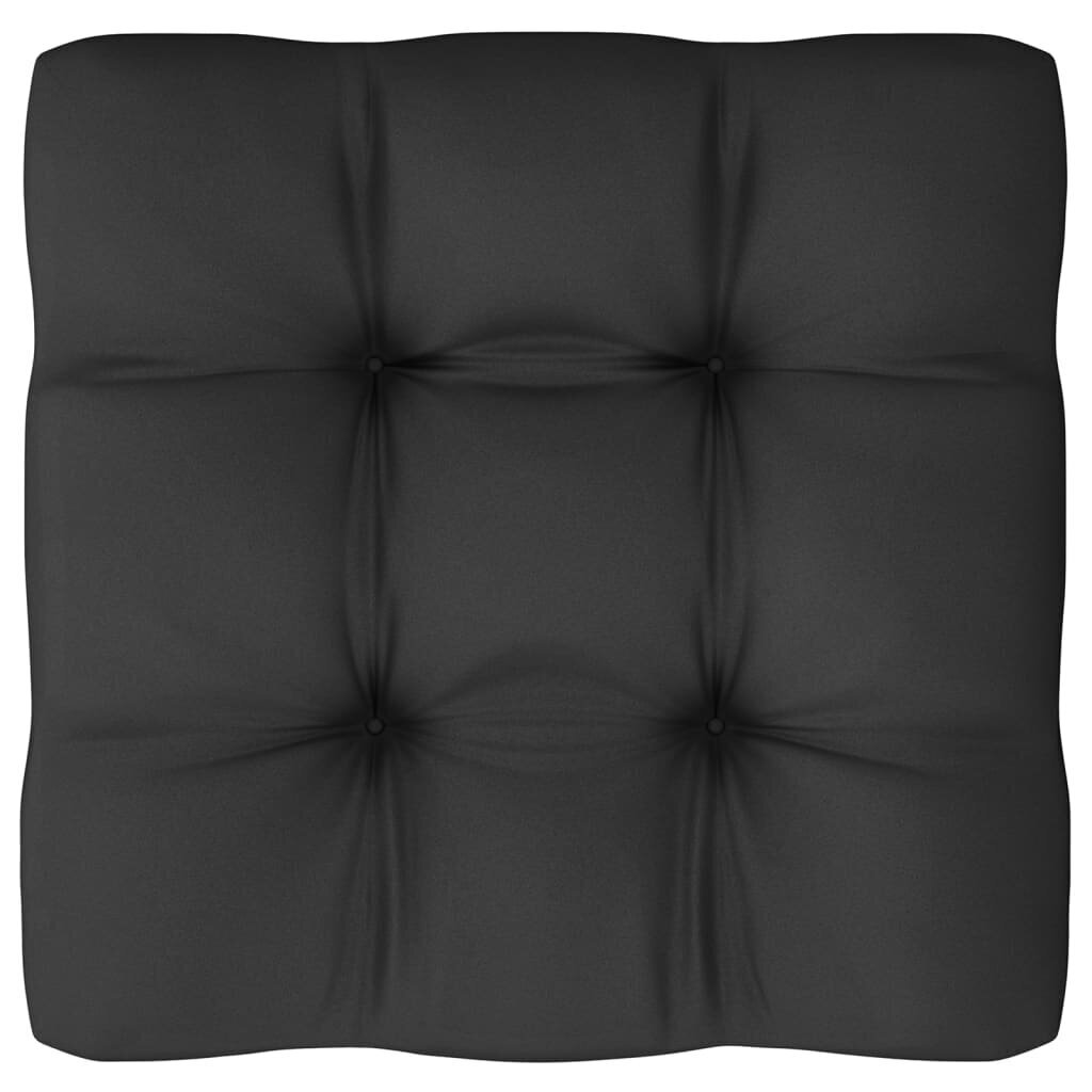 vidaXL 8-osainen Puutarhasohvasarja tyynyillä musta täysi mänty hinta ja tiedot | Puutarhakalusteet | hobbyhall.fi