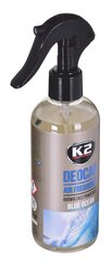 K2 Deocar Blue Ocean 250ml - Ilmanraikastin hinta ja tiedot | Ilmanraikastimet autoon | hobbyhall.fi