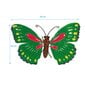 Koristeellinen perhonen, 26 cm, vihreä hinta ja tiedot | Sisustustuotteet | hobbyhall.fi