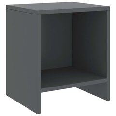 vidaXL Yöpöytä tummanharmaa 35x30x40 cm täysi mänty hinta ja tiedot | Yöpöydät | hobbyhall.fi