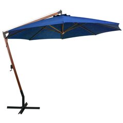 vidaXL Riippuva päivänvarjo tangolla taivaansin. 3,5x2,9 m täysi kuusi hinta ja tiedot | Aurinkovarjot ja markiisit | hobbyhall.fi