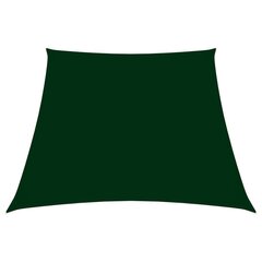 vidaXL Aurinkopurje Oxford-kangas puolisuunnikas 2/4x3 m tummanvihreä hinta ja tiedot | Aurinkovarjot ja markiisit | hobbyhall.fi