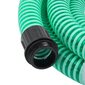 vidaXL Imuletku messinkiliittimillä vihreä 1,1" 5 m PVC hinta ja tiedot | Auton pesutarvikkeet | hobbyhall.fi