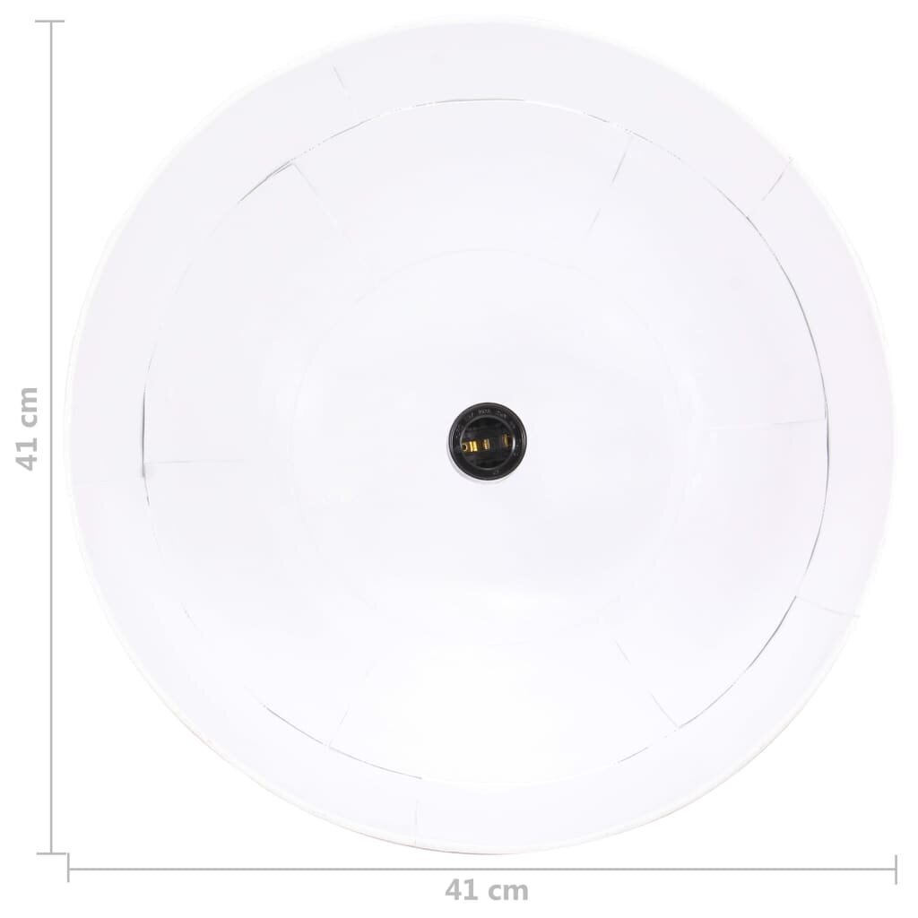 vidaXL Teollistyylinen riippuvalaisin 25 W valkoinen pyöreä 41 cm E27 hinta ja tiedot | Riippuvalaisimet | hobbyhall.fi