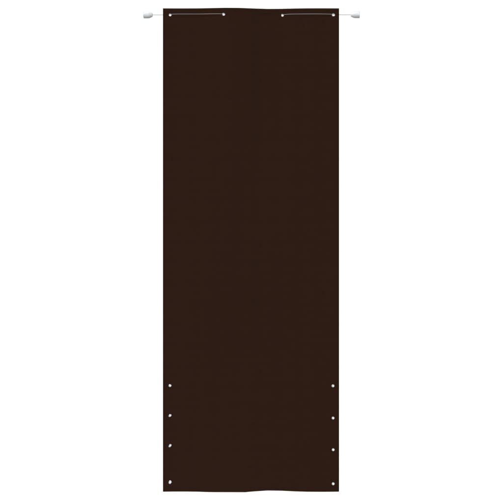vidaXL Parvekkeen suoja ruskea 80x240 cm Oxford kangas hinta ja tiedot | Aurinkovarjot ja markiisit | hobbyhall.fi