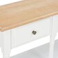 vidaXL Sivupöytä valkoinen 120x30x76 cm MDF hinta ja tiedot | Sohvapöydät | hobbyhall.fi