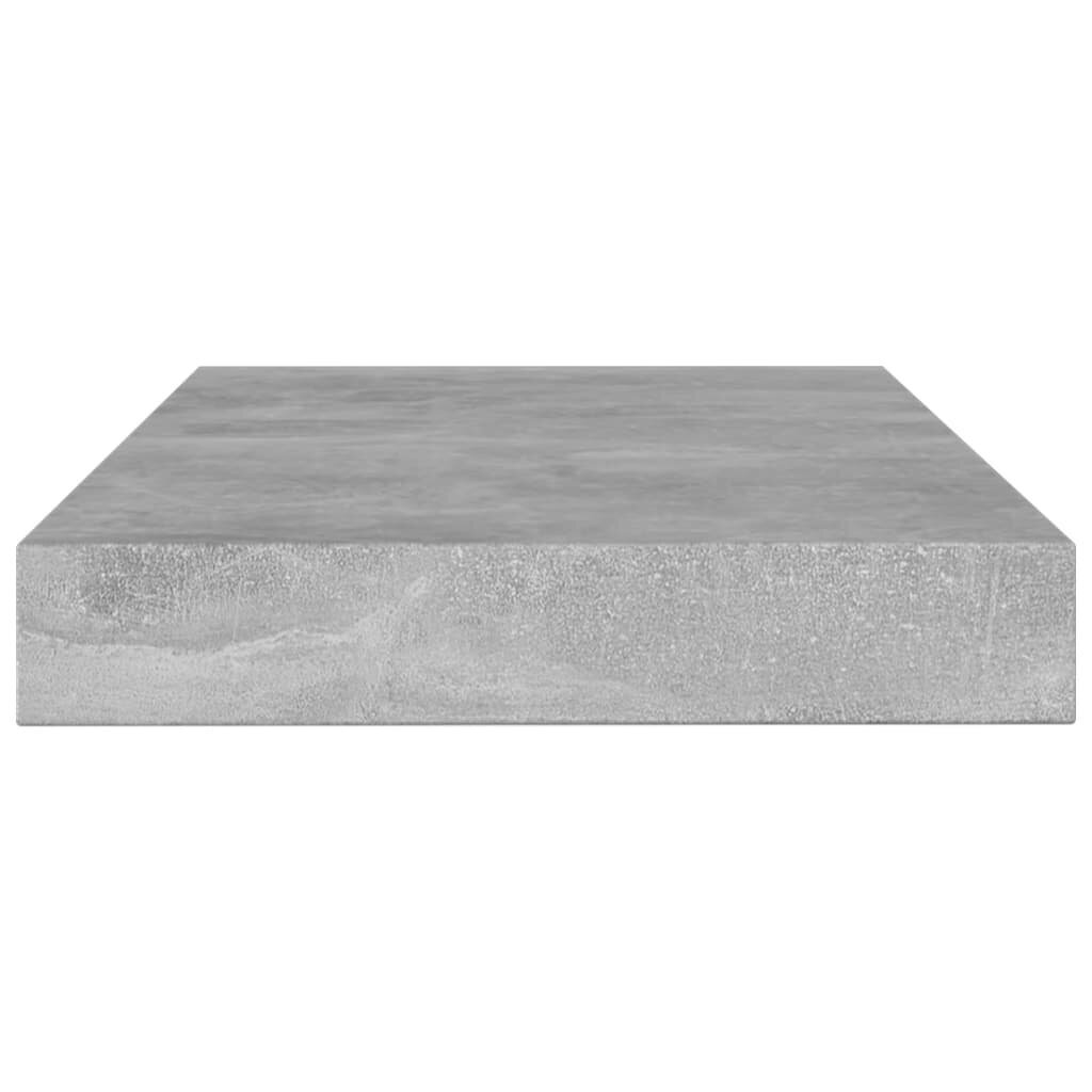 vidaXL Kirjahyllytasot 4 kpl betoninharmaa 100x10x1,5 cm lastulevy hinta ja tiedot | Hyllyt | hobbyhall.fi