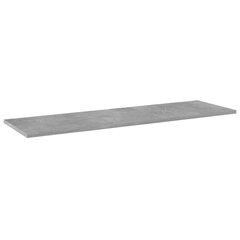 vidaXL Kirjahyllytasot 4 kpl betoninharmaa 100x30x1,5 cm lastulevy hinta ja tiedot | Hyllyt | hobbyhall.fi