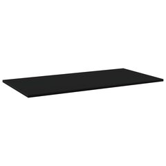 vidaXL Kirjahyllytasot 4 kpl musta 100x50x1,5 cm lastulevy hinta ja tiedot | Hyllyt | hobbyhall.fi