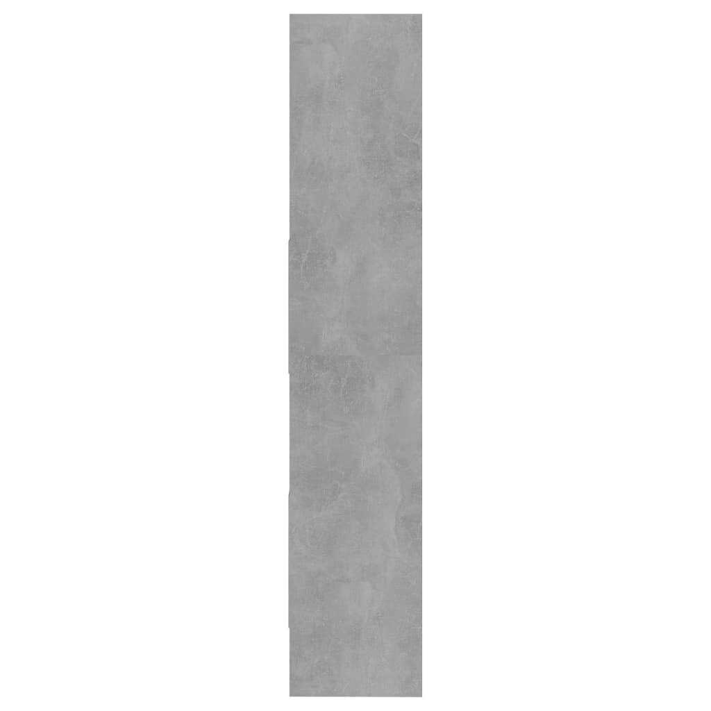 vidaXL Kirjahylly betoninharmaa 60x35x180 cm lastulevy hinta ja tiedot | Hyllyt | hobbyhall.fi