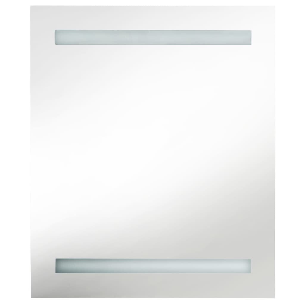 vidaXL LED kylpyhuoneen peilikaappi antrasiitti 50x14x60 cm hinta ja tiedot | Kylpyhuonekaapit | hobbyhall.fi