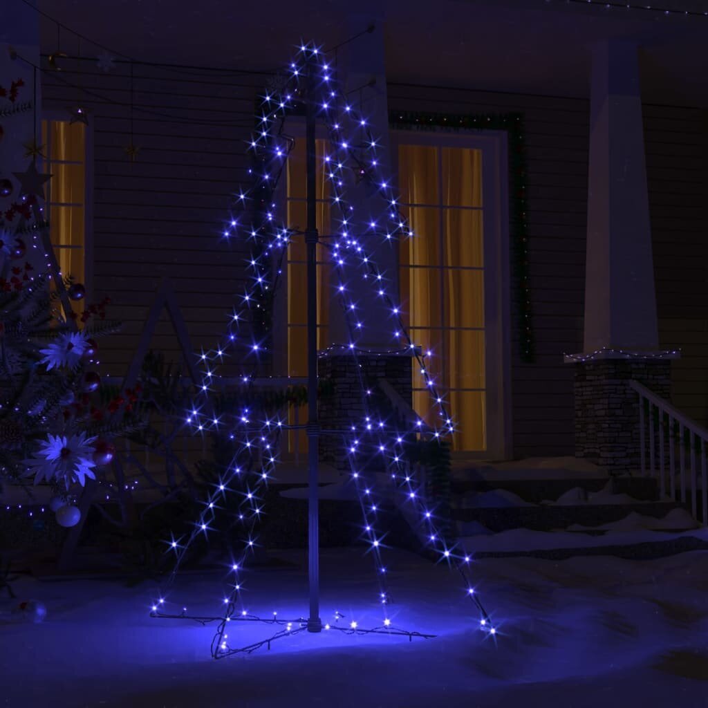vidaXL Joulukuusi 160 LED-valoa sisä/ulkokäyttöön 78x120 cm hinta ja tiedot | Joulukoristeet | hobbyhall.fi