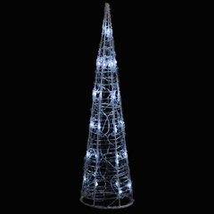 vidaXL LED-koristevalopyramidi kylmä valkoinen akryyli 60 cm hinta ja tiedot | Joulukoristeet | hobbyhall.fi