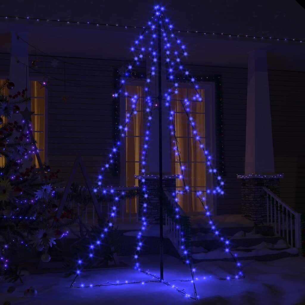 vidaXL Joulukuusi 240 LED-valoa sisä-/ulkokäyttöön 118x180 cm hinta ja tiedot | Joulukoristeet | hobbyhall.fi