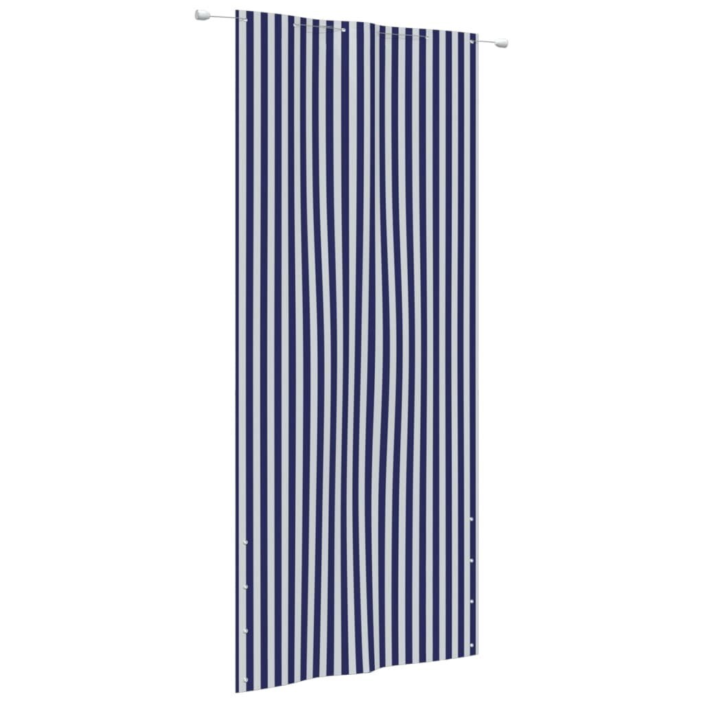 vidaXL Parvekkeen suoja sininen ja valkoinen 120x240 cm Oxford kangas hinta ja tiedot | Aurinkovarjot ja markiisit | hobbyhall.fi