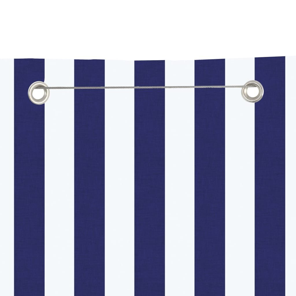vidaXL Parvekkeen suoja sininen ja valkoinen 120x240 cm Oxford kangas hinta ja tiedot | Aurinkovarjot ja markiisit | hobbyhall.fi