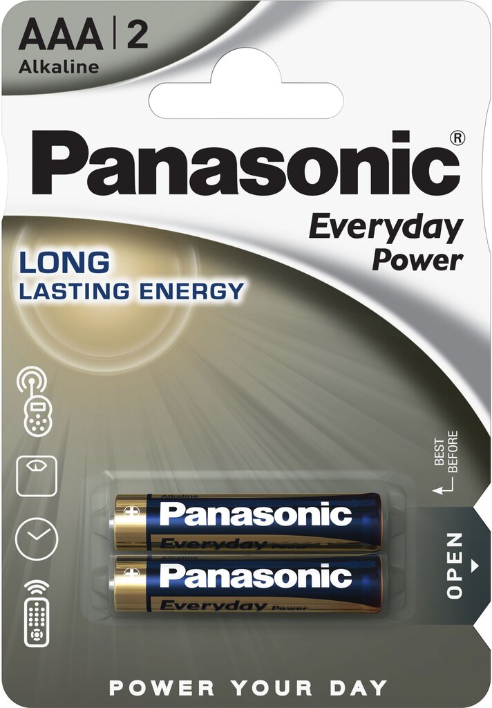 15 tuotteen paketti, Panasonic Everyday Power -akku LR03EPS/2B hinta ja tiedot | Paristot | hobbyhall.fi
