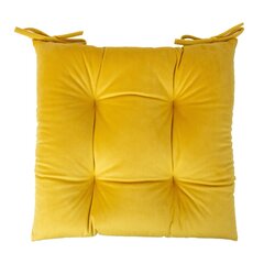 2 tuotteen paketti, Tuolin tyyny VELVET 2, 40x40cm, keltainen hinta ja tiedot | Koristetyynyt ja tyynynpäälliset | hobbyhall.fi