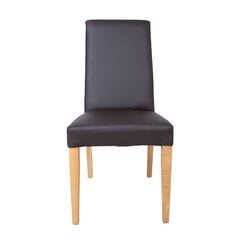 2 tuotteen paketti, Tuoli PAU 54x44xH96cm, tumman ruskea PU hinta ja tiedot | Ruokapöydän tuolit | hobbyhall.fi