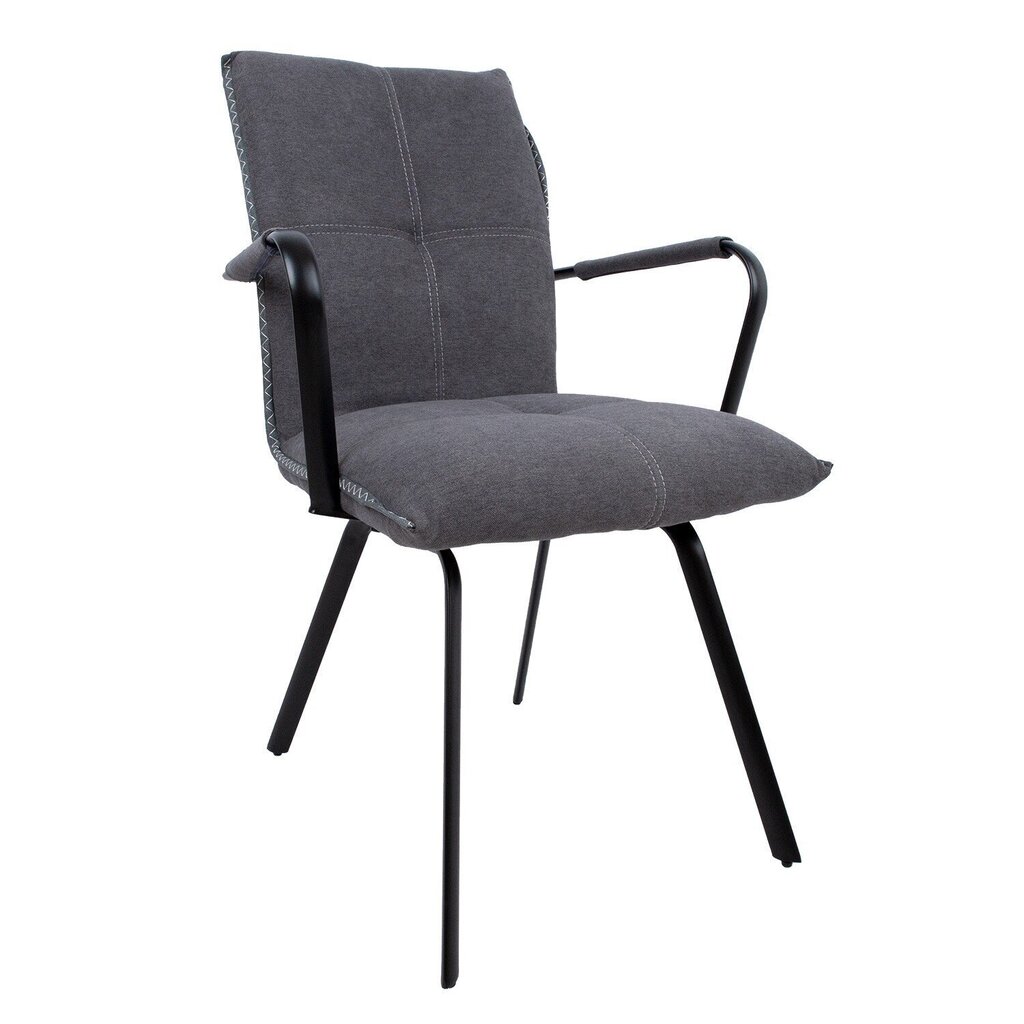 2 tuotteen paketti, Tuoli EDDY käsinojilla, harmaa hinta ja tiedot | Ruokapöydän tuolit | hobbyhall.fi