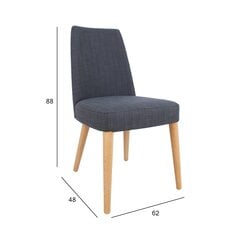 2 tuotteen paketti, Tuoli ILVA tummanharmaa hinta ja tiedot | Ruokapöydän tuolit | hobbyhall.fi