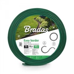 3 tuotteen paketti, Nurmikon reunussetti EASY BORDER 40mm, vihreä, Bradas hinta ja tiedot | Aidat ja tarvikkeet | hobbyhall.fi