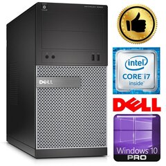 Dell 3020 MT i7-4770 4GB 1TB GT1030 2GB DVD WIN10Pro hinta ja tiedot | Pöytätietokoneet | hobbyhall.fi