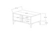 Sohvapöytä, Asir, 90x45x60 cm, ruskea/harmaa hinta ja tiedot | Sohvapöydät | hobbyhall.fi