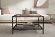 Sohvapöytä, Asir, 80x45x80 cm, ruskea/musta hinta ja tiedot | Sohvapöydät | hobbyhall.fi