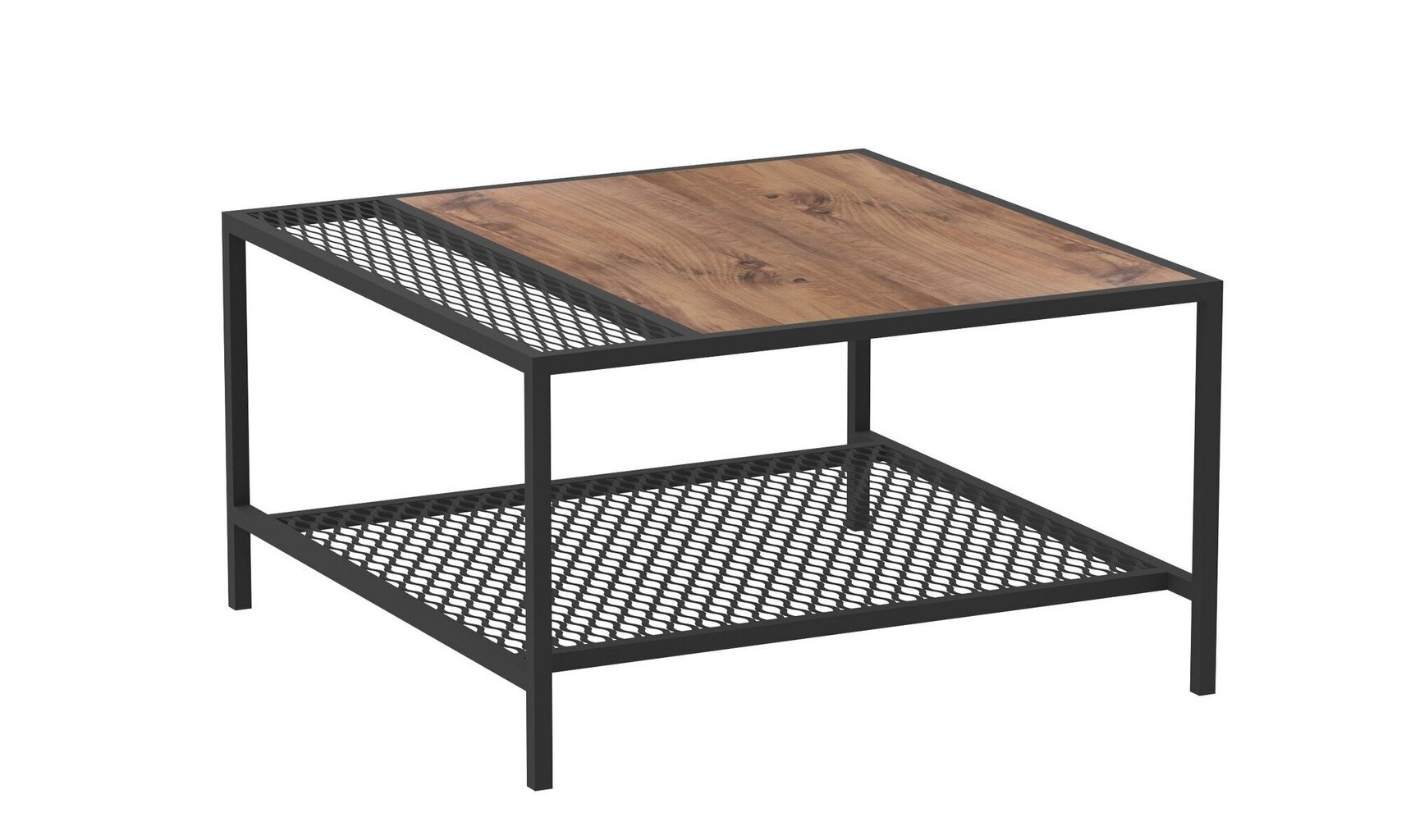 Sohvapöytä, Asir, 80x45x80 cm, ruskea/musta hinta ja tiedot | Sohvapöydät | hobbyhall.fi