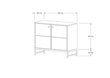 Konsolipöytä, Asir, 90x75x40 cm, beige/musta hinta ja tiedot | Sivupöydät | hobbyhall.fi